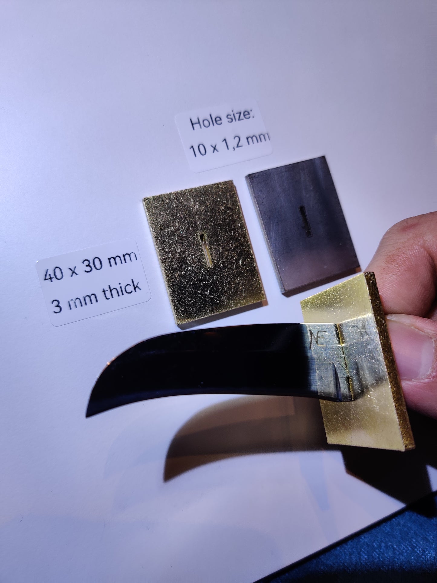Bolster - 10x1,2 mm (Brass or Stainless Steel)