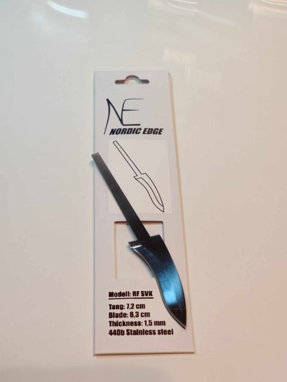 Mushroom Knife Blade Blank DIY Pilzmesser 1,5mm Foraging Knife Making Nordic Edge RF SVK Knives_Julius 440b Stainless Steel jagdmesser