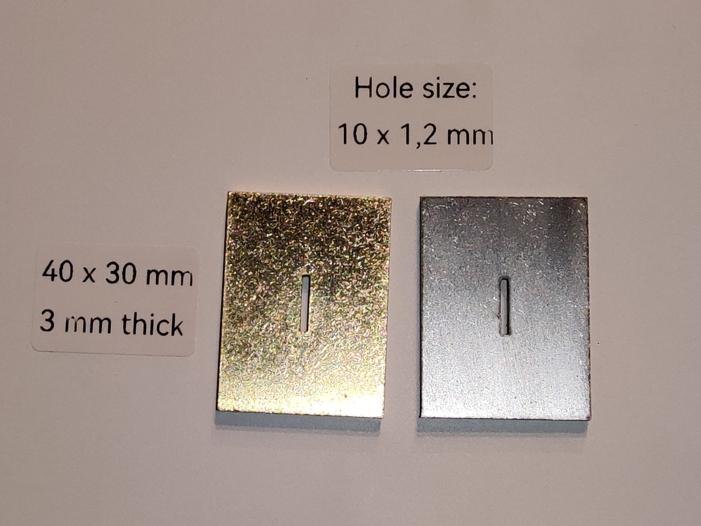 Bolster - 10x1,2 mm (Brass or Stainless Steel)
