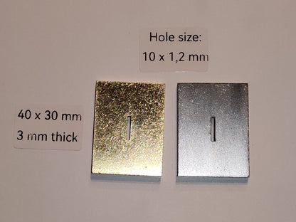 Bolster - 10x1,2 mm (Brass or Stainless Steel)