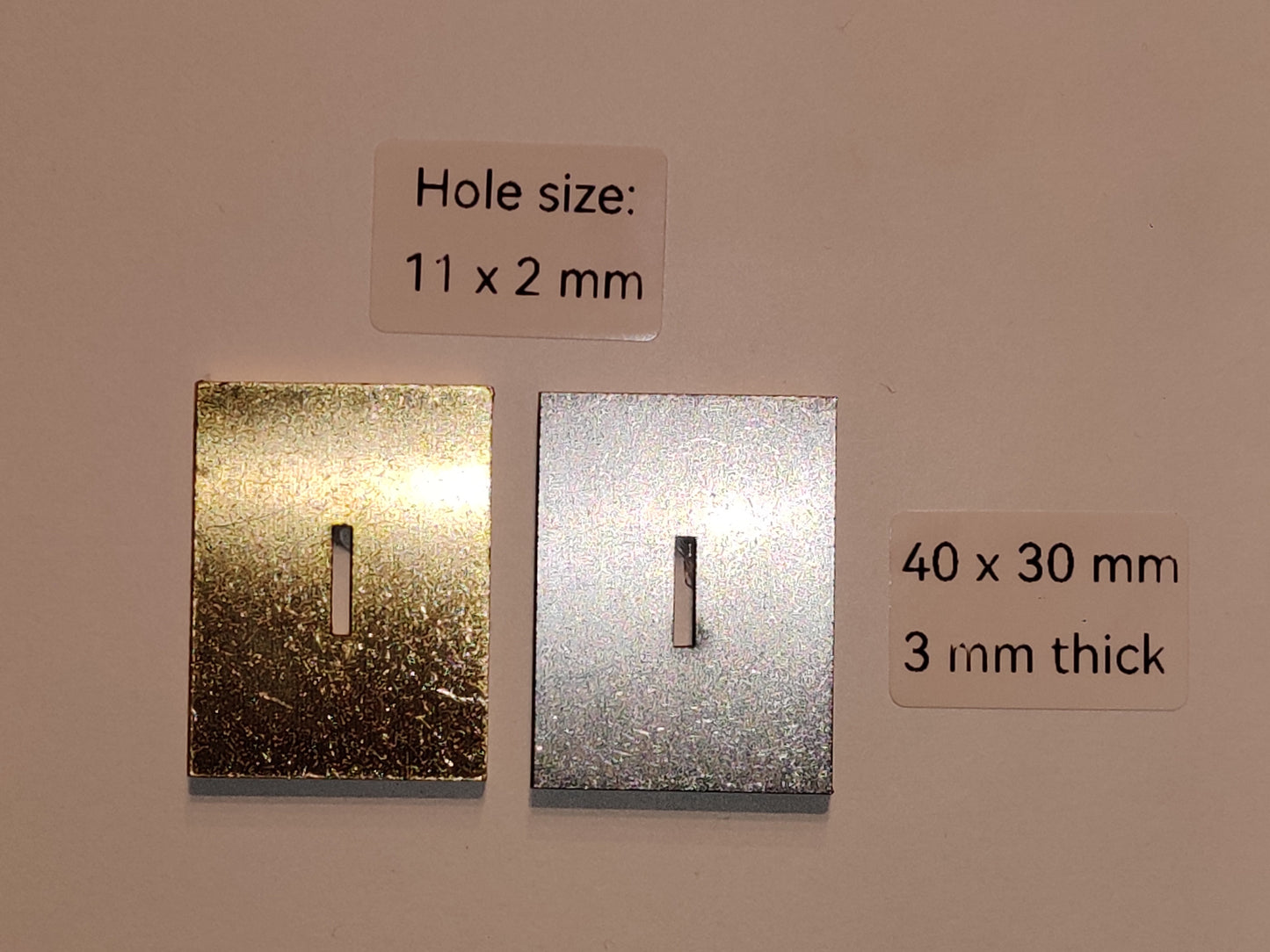 Bolster - 11x2 mm (Brass or Stainless Steel)