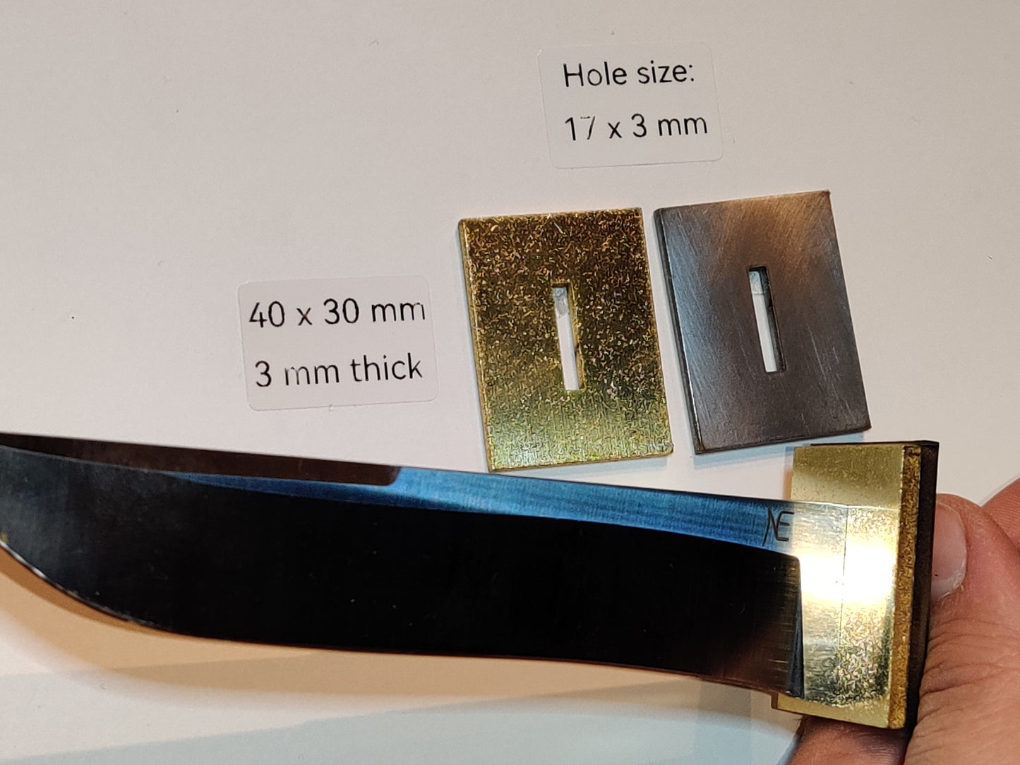Bolster - 17x3 mm (Brass or Stainless Steel)