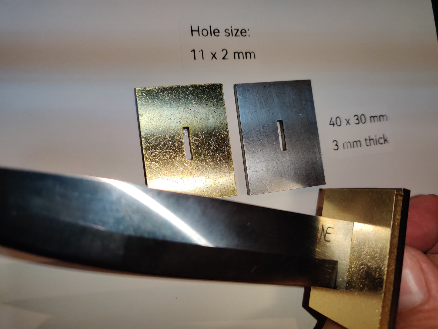Bolster - 11x2 mm (Brass or Stainless Steel)