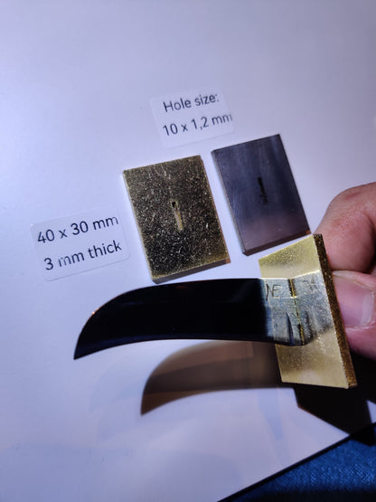 Bolster - 10x1,2 mm (Brass or Stainless Steel)